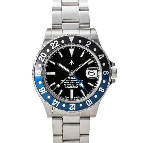 NAVAL WATCH Produced by LOWERCASE・GMT・METAL BRACEL...