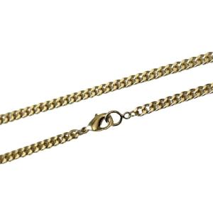 MOLLIVE KIHEI CHAIN NECKLACE GOLD COATING.｜cg-store