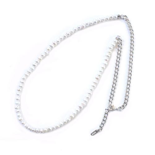 mollive　SILVER CHAIN NECKLACE PEARL　佐藤健さん着用