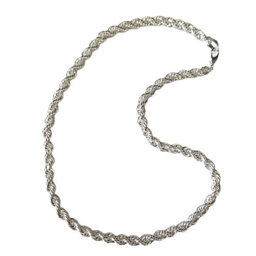 mollive BIG ROPE CHAIN NECKLACE SILVER COATING