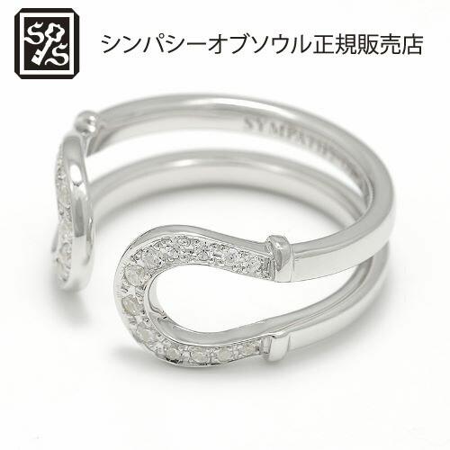 SYMPATHY OF SOUL R1805SNC/Double Horseshoe Ring - ...