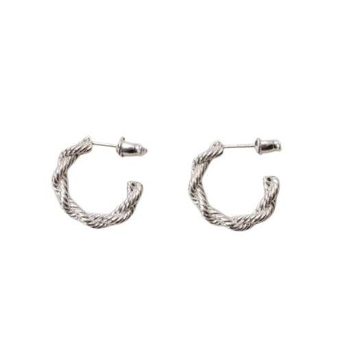 RESOL marine rope pierced earrings SV925