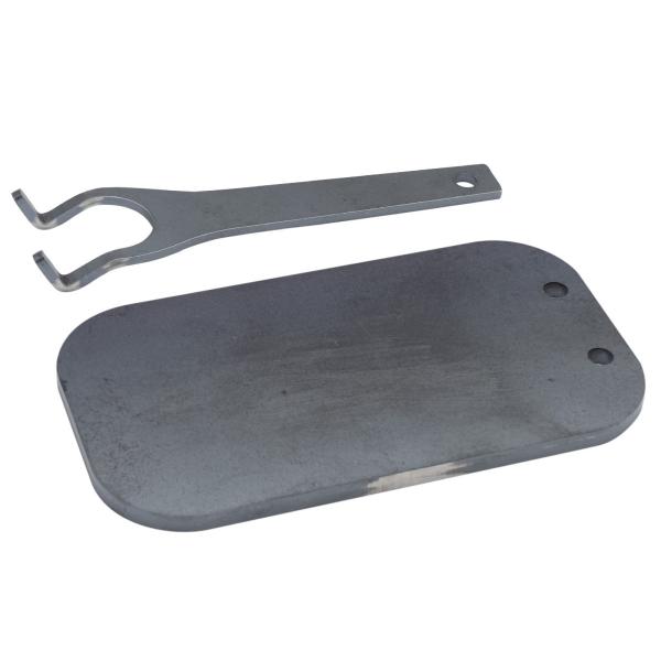 CGK アウトドア 黒皮鉄板 メスティン収納可 板厚 4.5mm