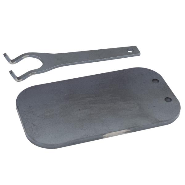 CGK アウトドア 黒皮鉄板 メスティン収納可 板厚 6mm