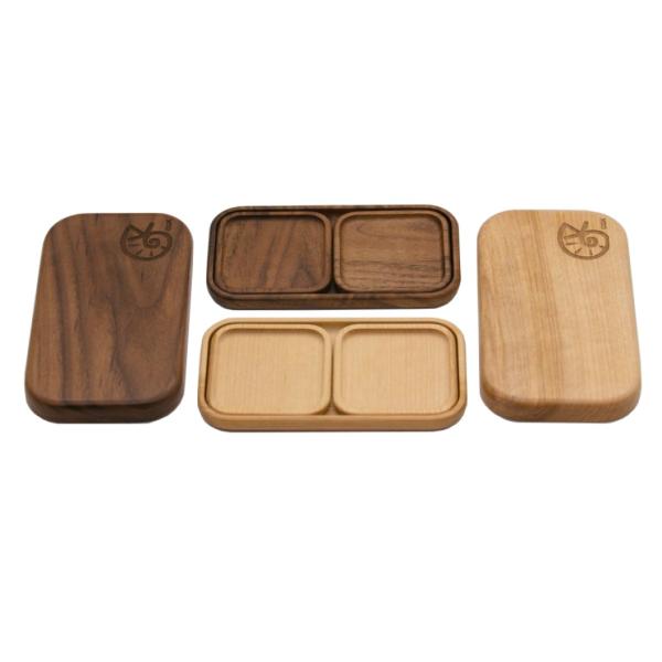 CGK 木製 スタッキング 食器 4点セット 日本製 メスティン収納 樺 (カバ)