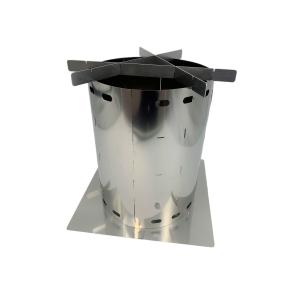 巻き薪ストーブL クアトロ コンパクト ステンレス ネイチャーストーブ