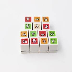 こどものかお パンダミニ浸透印｜ゴムケンのお手軽スタンプ e-store