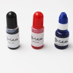 スキナスタンプ用　補充インク　10ｍｌ　黒　赤　青　緑　紫　薄墨　オレンジ