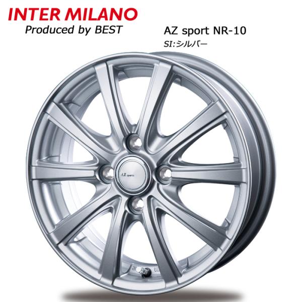 12×4.0J 4穴 PCD 100 +42 INTER MILANO AZSPORTS NR10 ...