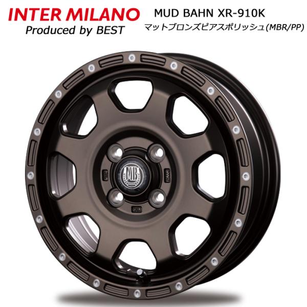 15×4.5J 4穴 PCD 100 +45 INTER MILANO MUD BAHN XR-91...