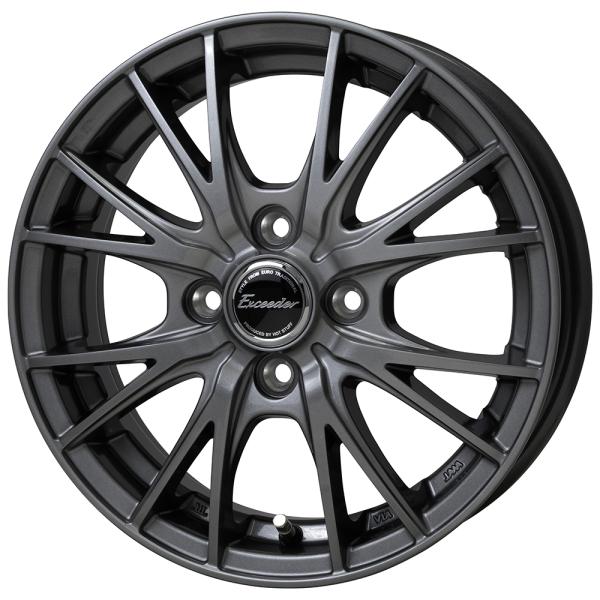 アルミホイール 14インチ 4本セット 軽自動車 14×4.5J +45 100 4H ホットスタッ...