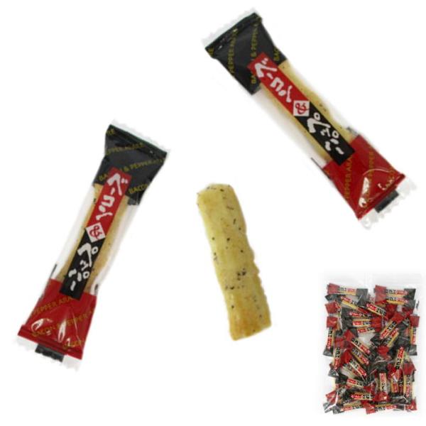 ベーコンペッパーあられ 80g メール便 ポスト投函 おつまみ チャーム
