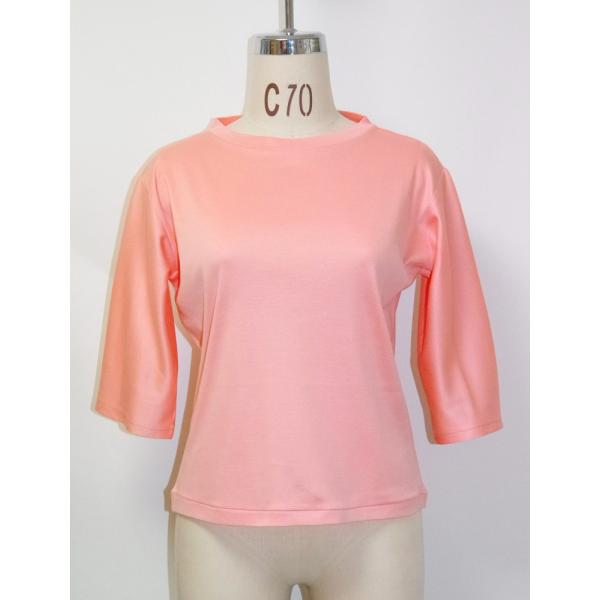 高ストレッチシャツ09(L)-七分袖