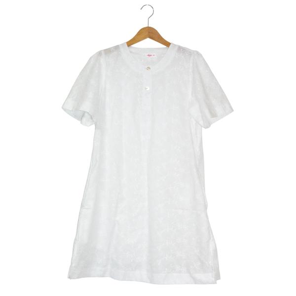 夏の部屋着ワンピースWhite