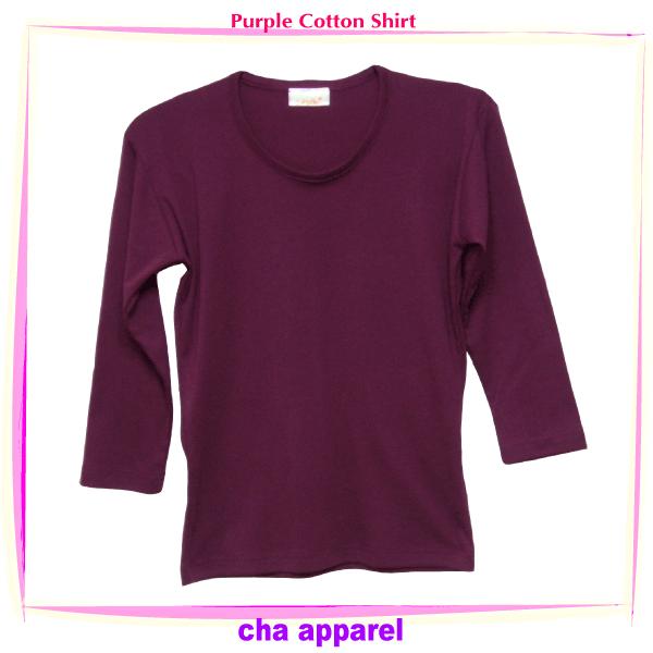 Purple Cotton Shirt 001