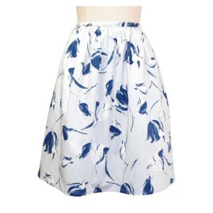 Skirt With Blue Tulip 1｜cha apparel