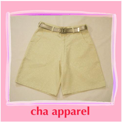 Summer Yellow Short Pants002