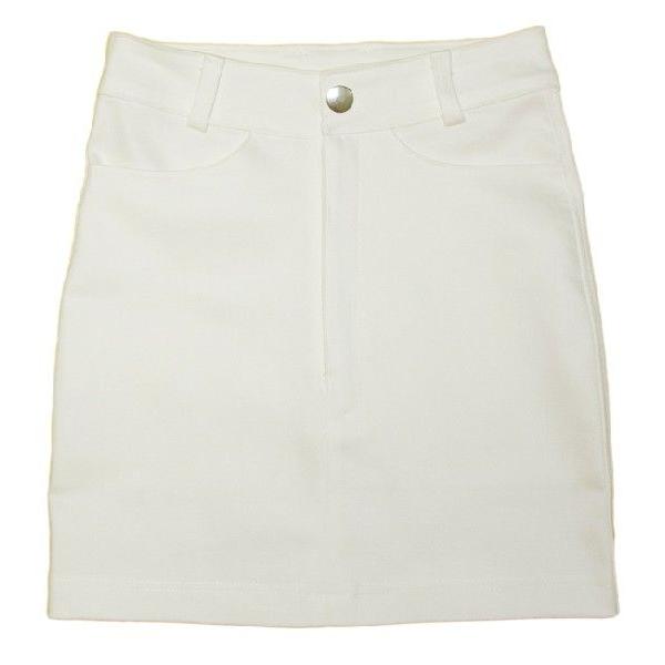 ホワイトデニムストレッチミニスカート67