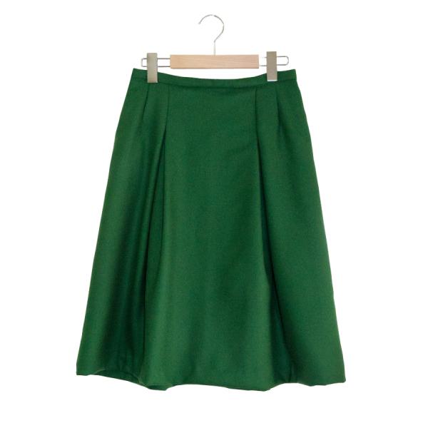 Wool Pleated Skirt 01