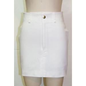ホワイトストレッチデニムミニスカート72