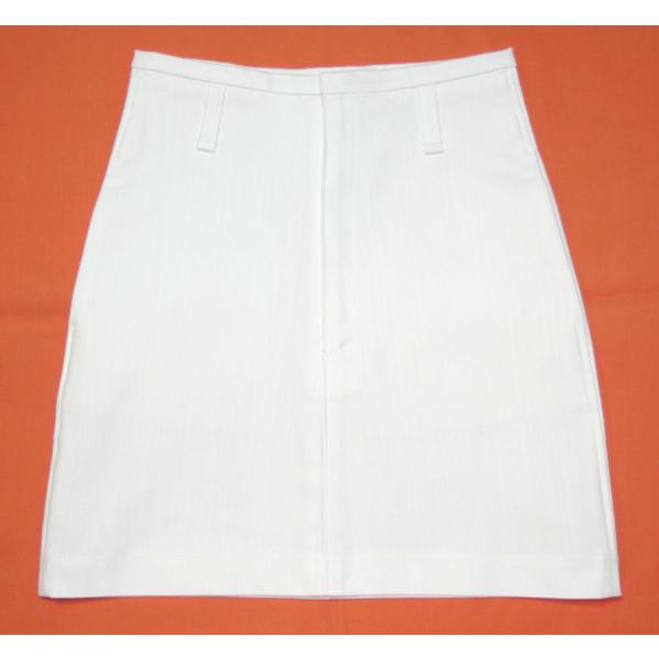 White Stretch Denim Skirt 67A
