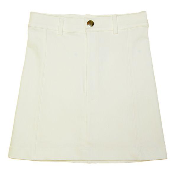 White Stretch Denim Skirt A1-69