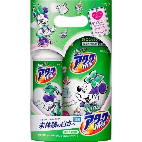 花王 ウルトラアタックNeo ディズニーデザイントライアルセット 本体 400g つめかえ 360g