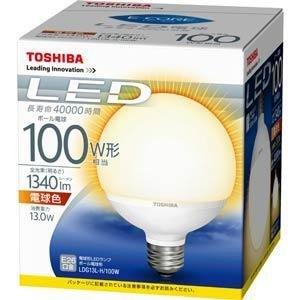 東芝(TOSHIBA) LED電球 LDG13L-H/100W 電球色 100W形相当/E26口金