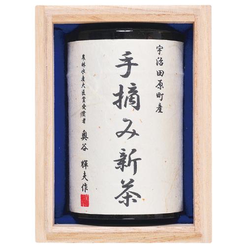 宇治　手摘み新茶さえみどり 1缶入りギフト　【1750】