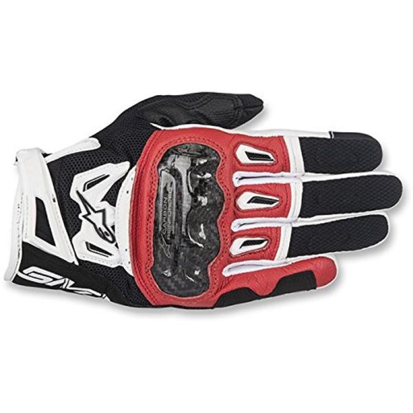 手袋 Alpinestars SMX-2 Air Carbon v2 エア カーボン 黒赤白/XL ...