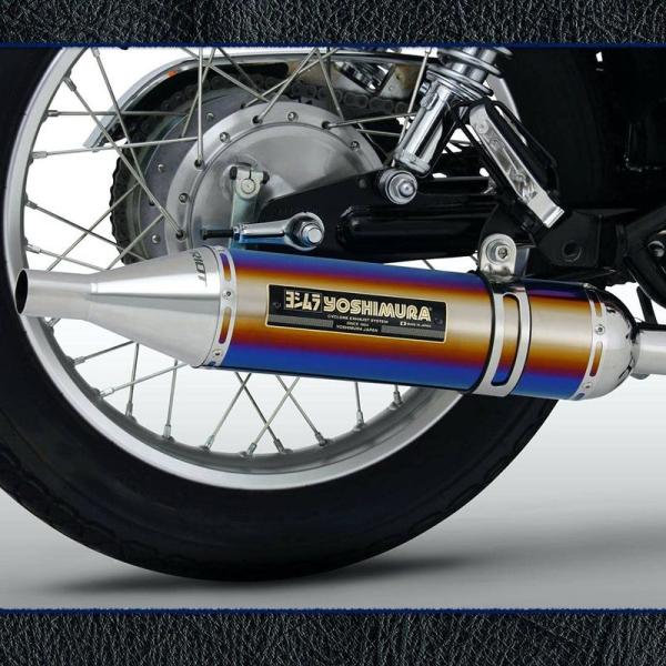 スリップオン・サイレンサー チタンブルー バイクパーツ ヨシムラ スリップオン SR400 (FI:...