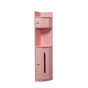 トイレ収納 ピンク トイレラック スリム コーナー 収納 トイレ 高さ90cm｜chaco-2