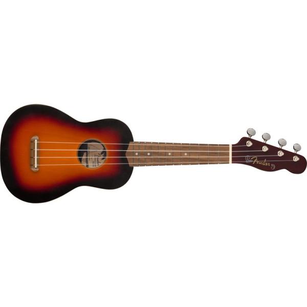 ウクレレ Fender フェンダー Venice Soprano Uke, Walnut Finge...