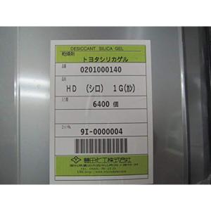 豊田化工 シリカゲル 乾燥剤 HD（シロ）1G フィルム包装 1缶（1ｇ×6400個入）｜chaco-2