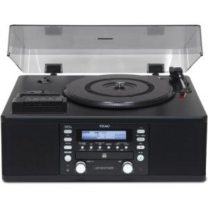 レコードプレーヤー LP-R550USB-B オーディオ機器 TEAC CDレコーダー ターンテーブル/カセットプレーヤー付
