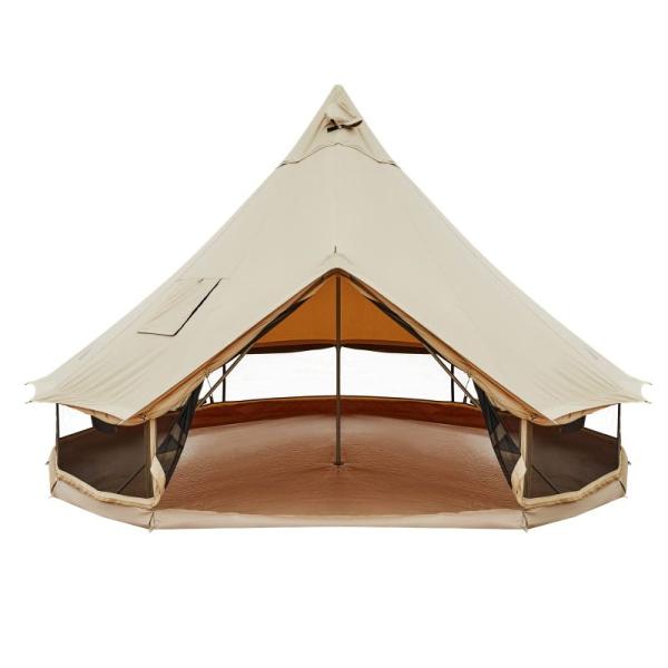 KingCamp ベルテント 4-8人用 アウトドア キャンプ テント 二重層 4m 大型テント U...