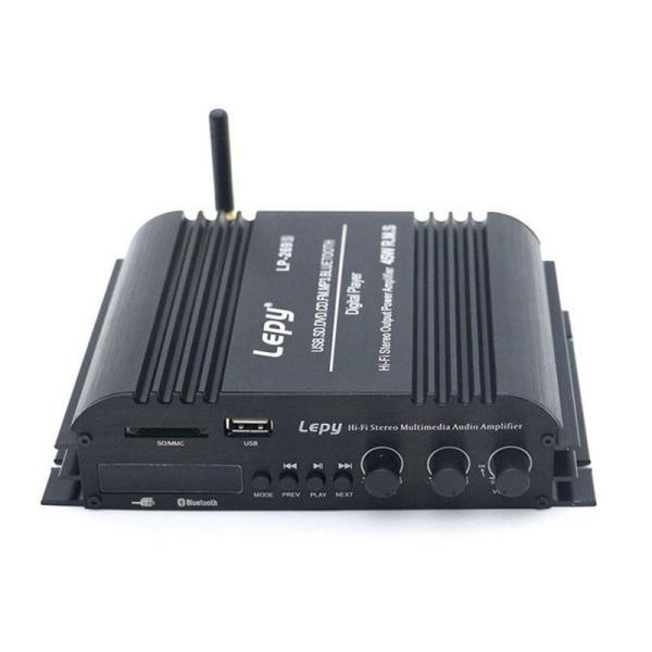 SUNNY Lepy 45W X 4チャンネル 重低音 ステレオデジタルアンプ USB SDカード ...