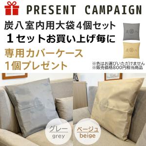 炭八 室内用大袋4個セット 12L 調湿木炭 ...の詳細画像1