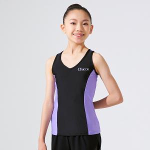 Chacott 【チャコット 公式(chacott)】Vメッシュロングトップ