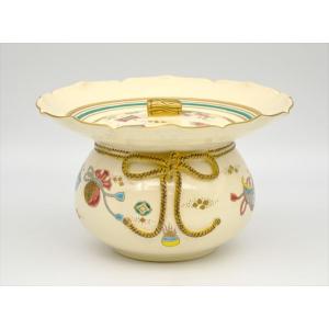 水指 窯変 萩耳付 味舌隆司作（桐箱） ※棚別売り : 茶道具 銘茶 左座園