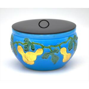 水指 窯変 萩耳付 味舌隆司作（桐箱） ※棚別売り : 茶道具 銘茶 左座園