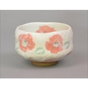 椿 小茶碗　chawan/Matcha Teabowl