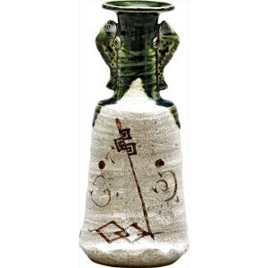 唐銅花入 胡銅龍耳 金谷浄雲作（桐箱）※花入以外は別売り