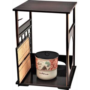 水指 窯変 萩耳付 味舌隆司作（桐箱） ※棚別売り : 茶道具 銘茶