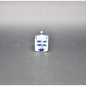 香合 染付 屏風箱 景徳鎮 王懐英作 茶道 茶道具 : 和空間ヤフー