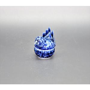 香合 祥瑞 瑠璃雀 景徳鎮 王懐英作 茶道 茶道具 : 和空間ヤフー