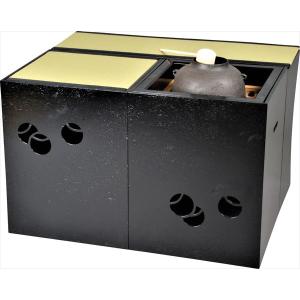 茶道具 立礼棚 喫架 表千家用 掻合塗り 中村宗悦作 組立式 柿合わせ 柿