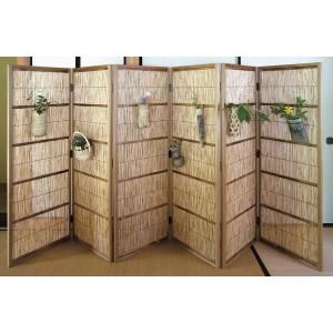 花寄屏風 四枚折 ※写真は使用例です。花籠や花寄釘等別売 屏風のみです