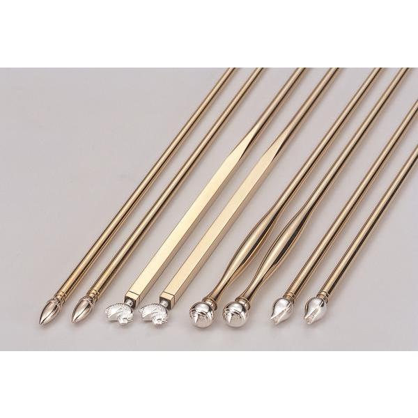 宝珠頭　飾火箸