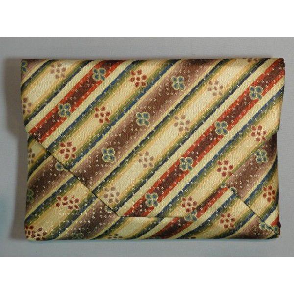 茶道具京都 龍村美術織物数寄屋袋(すきや袋)花文暈絢錦（かもんうんげんにしき）